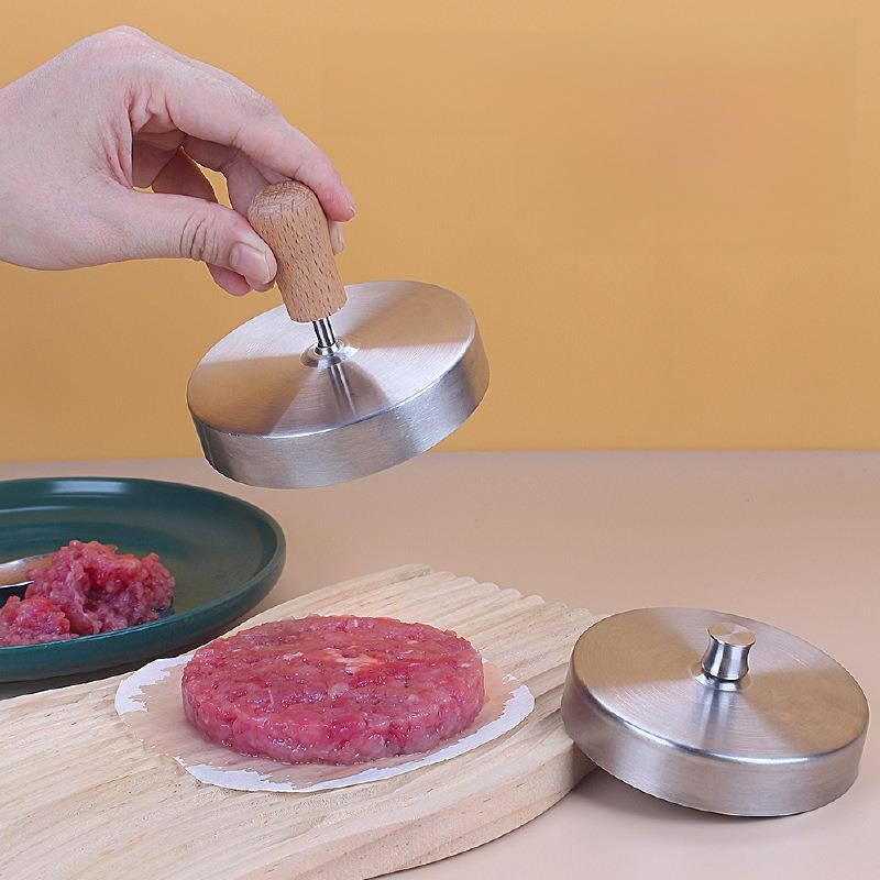 Baby Food Shrimp - Food Grade Stainless Steel round Patty