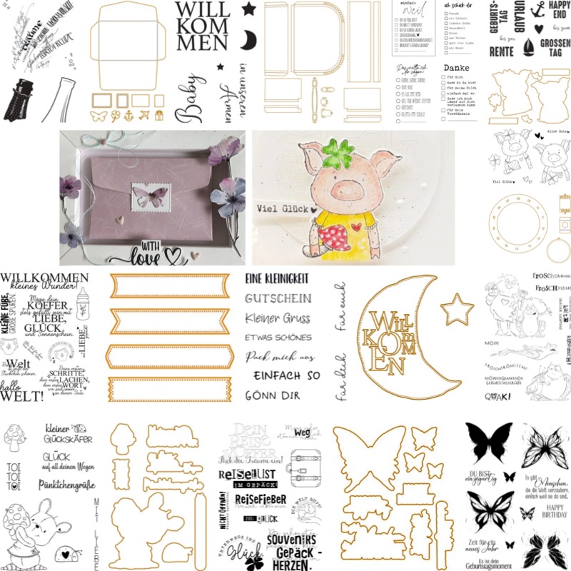 Baby Suitcase Stamps And Dies  - Baby Food Fruits review and price