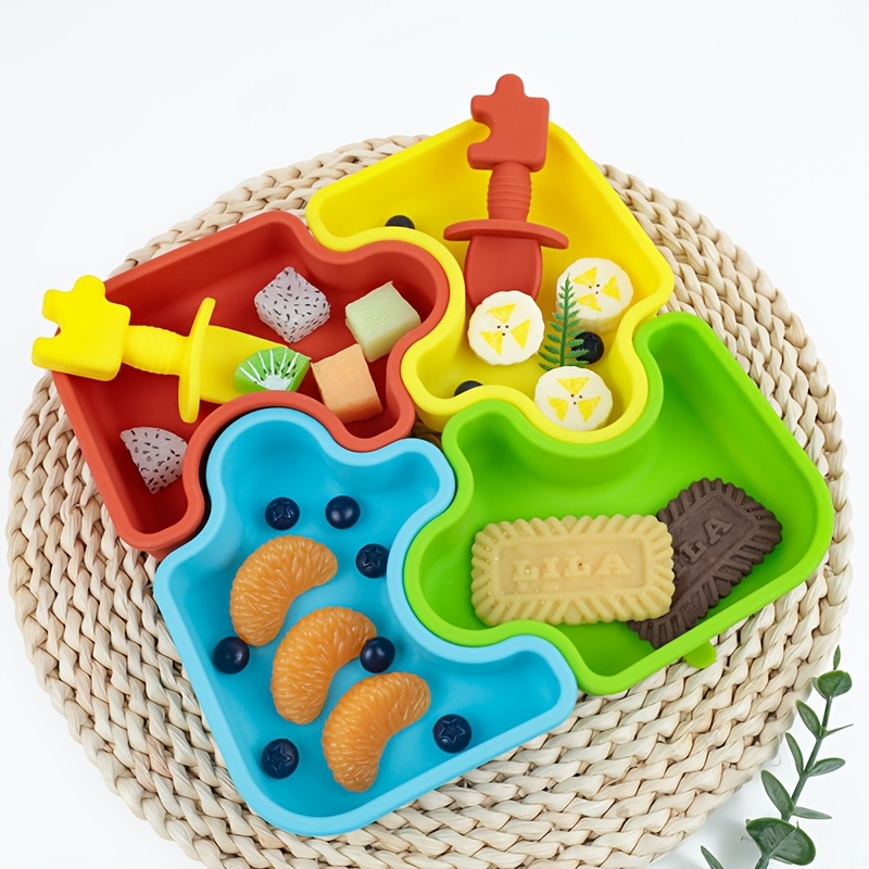 6pcs/Set baby Silicone Feeding - Baby Food Utensils Set review and price