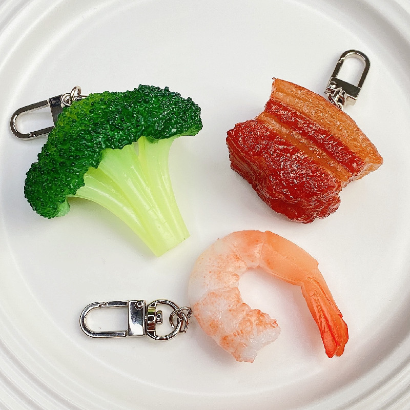 Simulation Food Keychain Brais - Baby Food Shrimp review and price