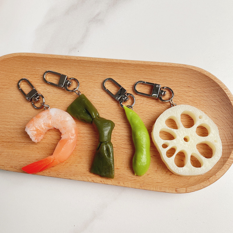 Simulation Food Keychain Brais - Baby Food Shrimp review and price