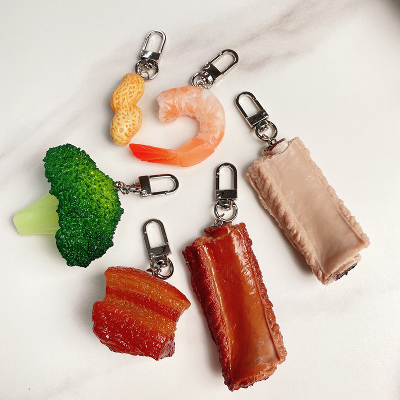 Simulation Food Keychain Brais - Baby Food Shrimp review and price